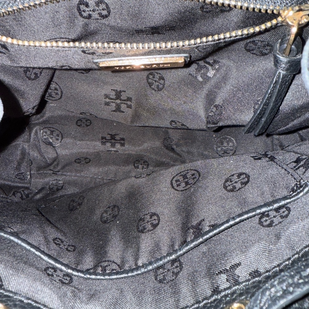 Tory Burch Black Leather Backpack with Fringe - Picture 4 of 4